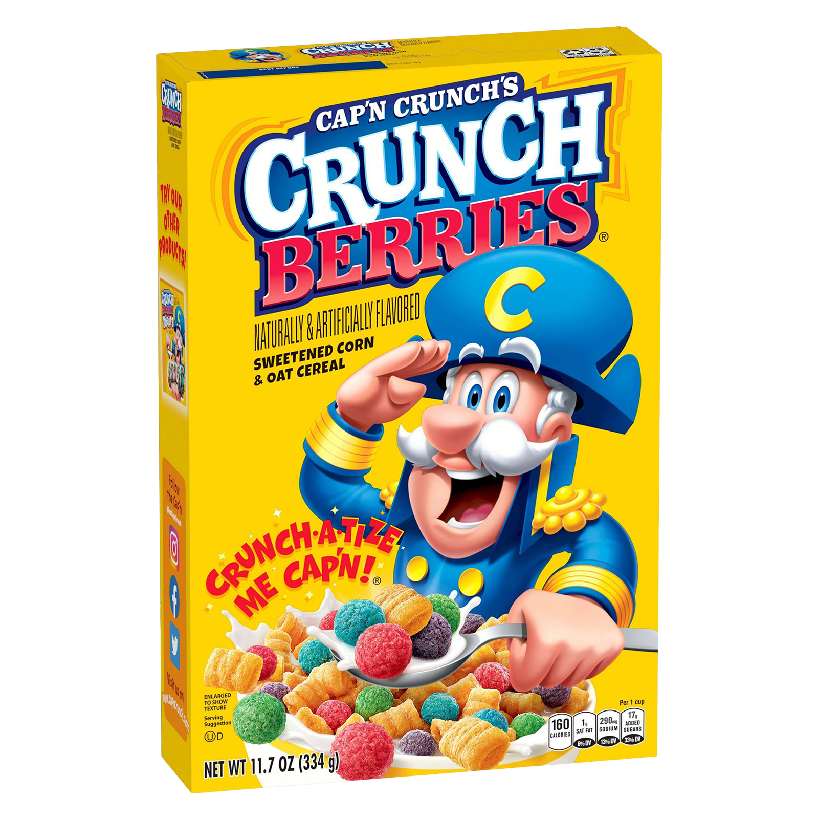 Cap'N Chrunch's -  Cereal Crunch Berries 334g